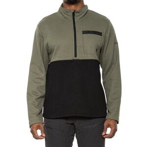 NWT Spyder Tea Leaf Medallion Bonded Fleece Sweater - Zip Neck